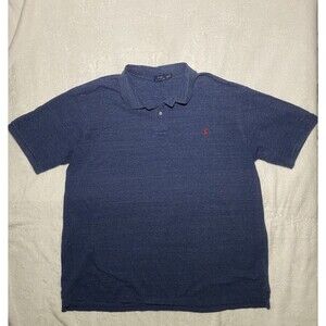 Polo Ralph Lauren Mens 3XLT Big & Tall Short Sleeve Blue Polo Shirt 100% Cotton